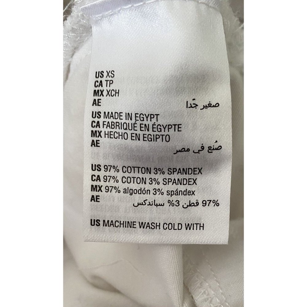 NWT style & co ankle pant women x small mid rise waist stretch white - Picture 6 of 6